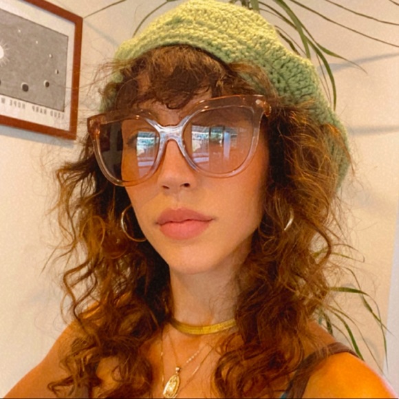 💔SOLD💔 Green handmade knitted Beret - Picture 3 of 5